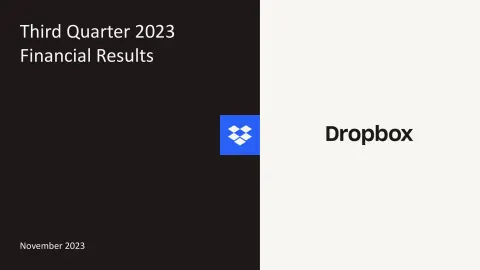 Dropbox | Results Presentation Deck | 38 slides