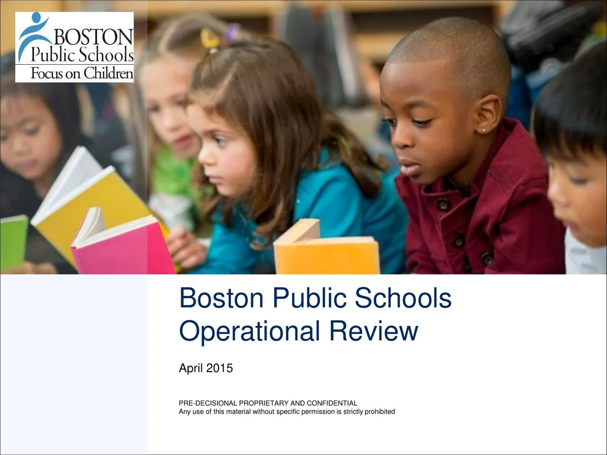 April 2015 McKinsey Operational Review BPS Operational Audit · slide 1