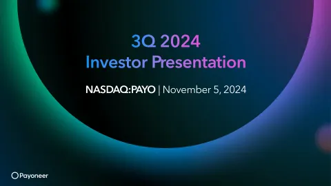 Payoneer | Investor Presentation Deck | 28 slides