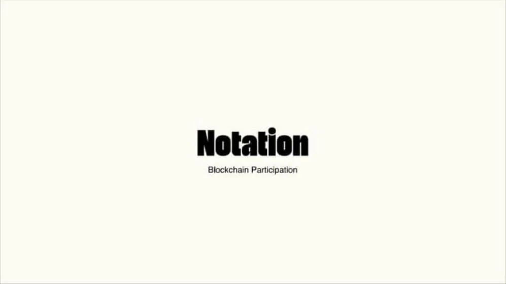 Notation and Blockchain Participation 2019 Annual Meeting Presentation · slide 1