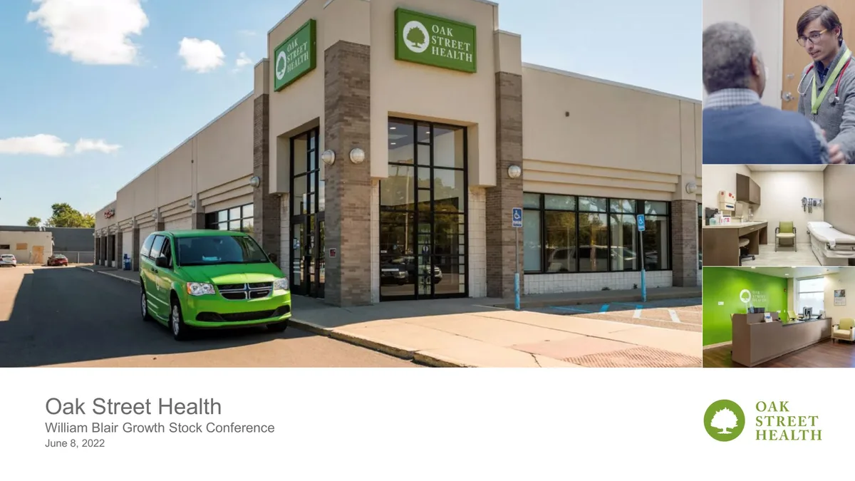 Includes branding and imagery of clinic exterior, patient interaction, exam room, and reception area.