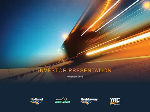 Yellow Corporation | Investor Presentation Deck | 40 slides
