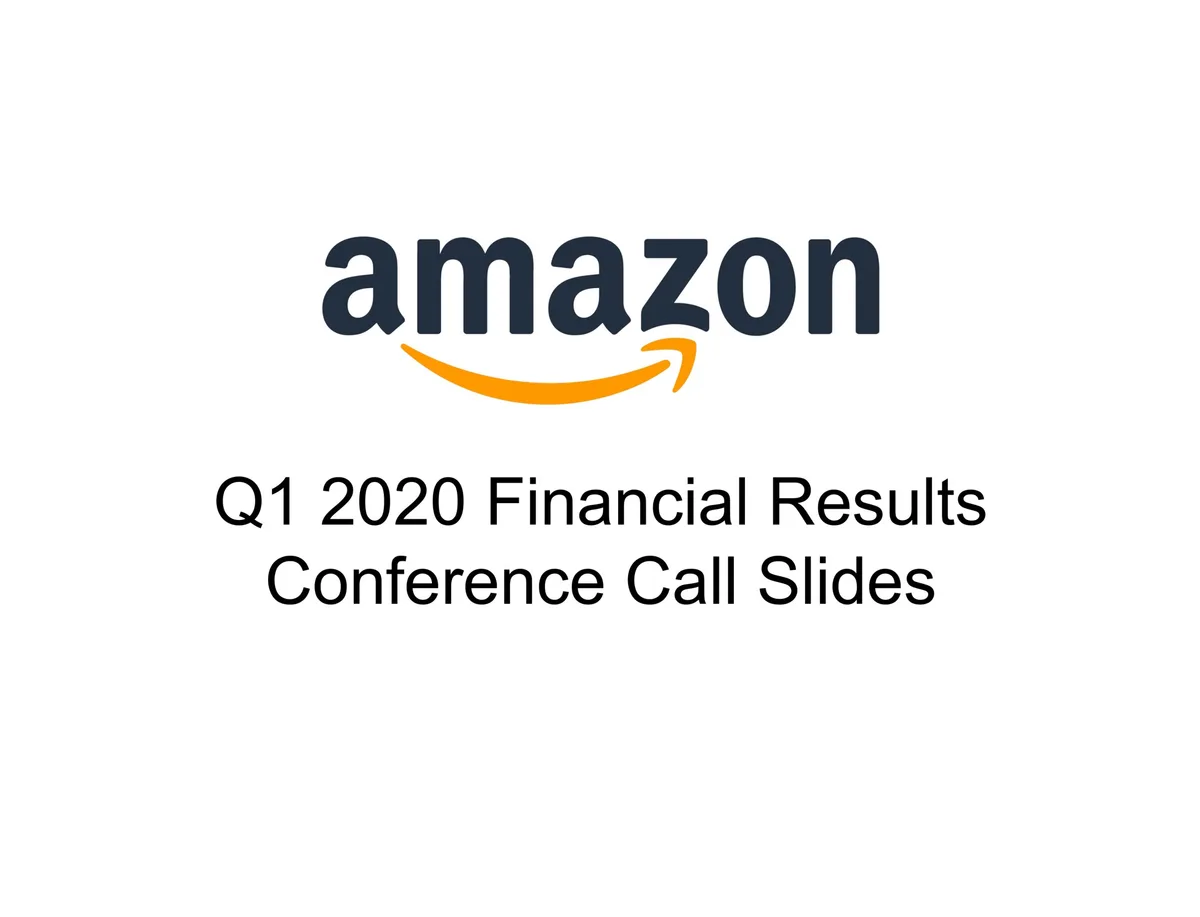 Amazon | Results Presentation Deck | 18 slides · slide 1