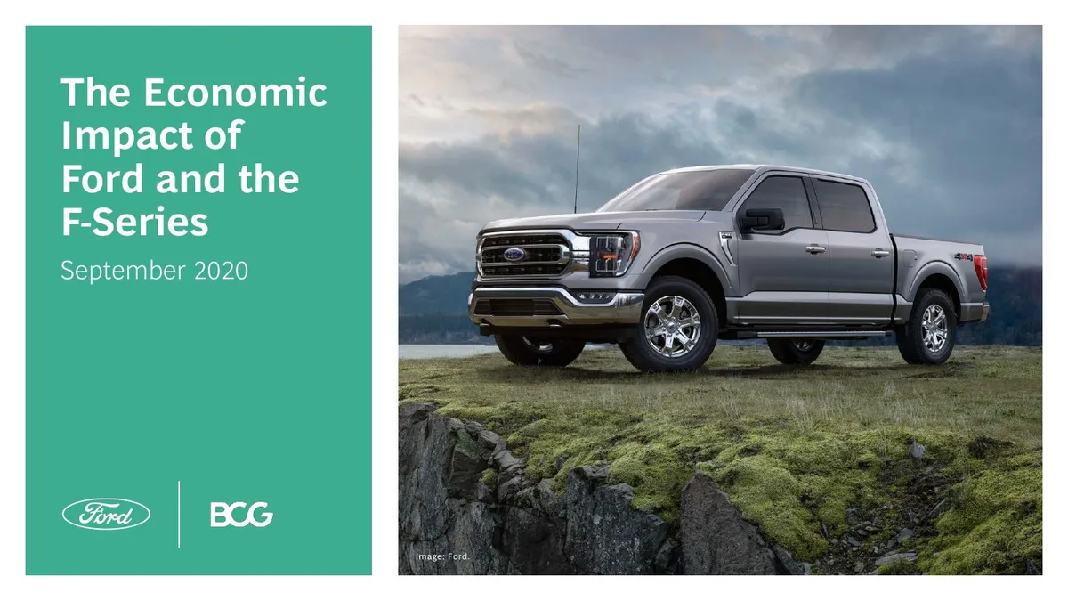 Economic Impact of Ford and F-Series · slide 1