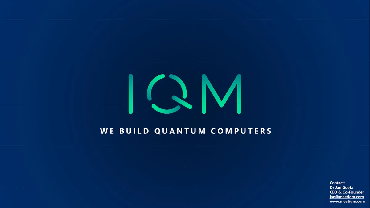 Check out the pitch deck that persuaded Tencent to back quantum computing startup IQM's $46 million fundraise · slide 1