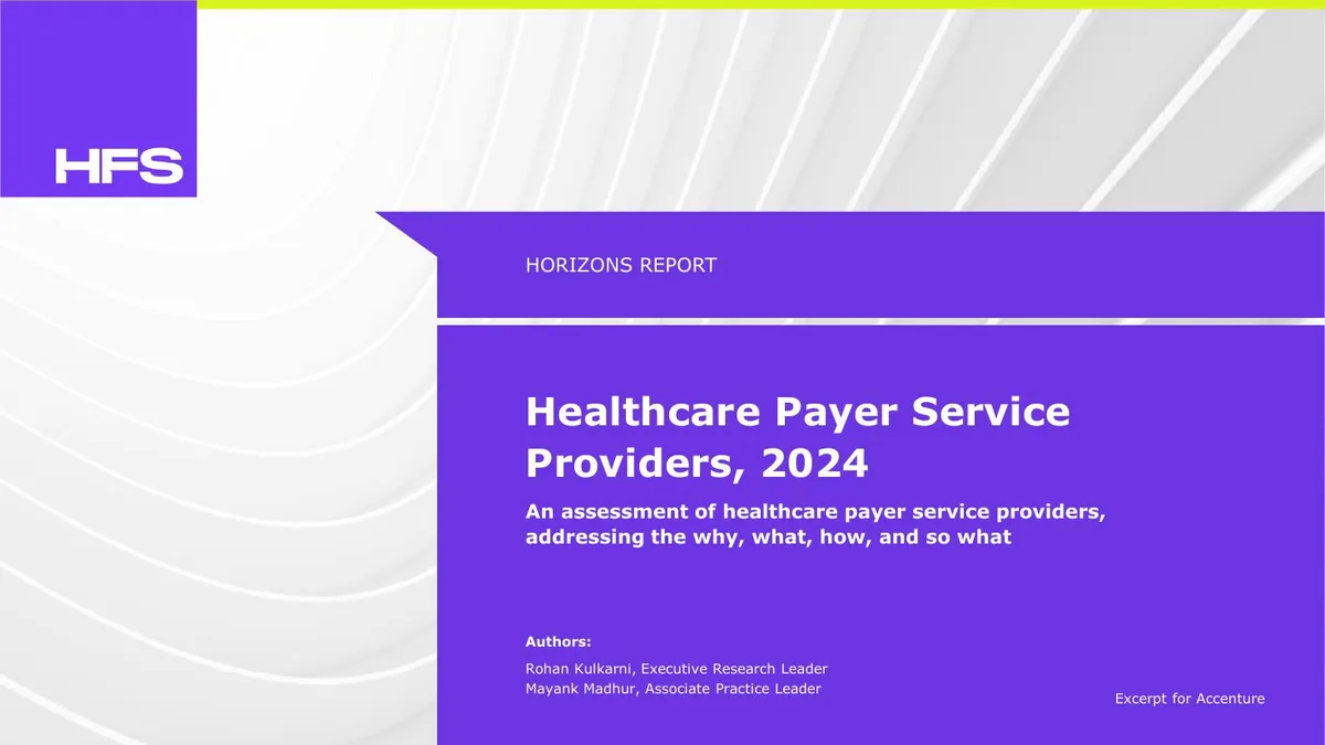 Healthcare Payer Service Providers, 2024 · slide 1