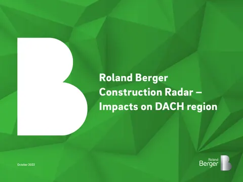 Roland Berger Construction Radar – Impacts on DACH region