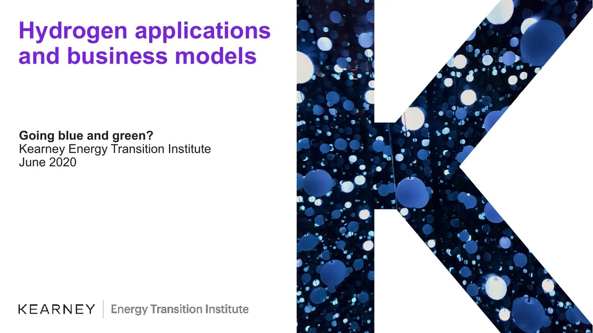Hydrogen applications and business models · slide 1