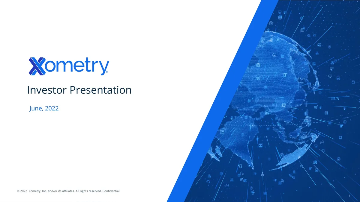 Xometry | Investor Presentation Deck | 31 slides · slide 1