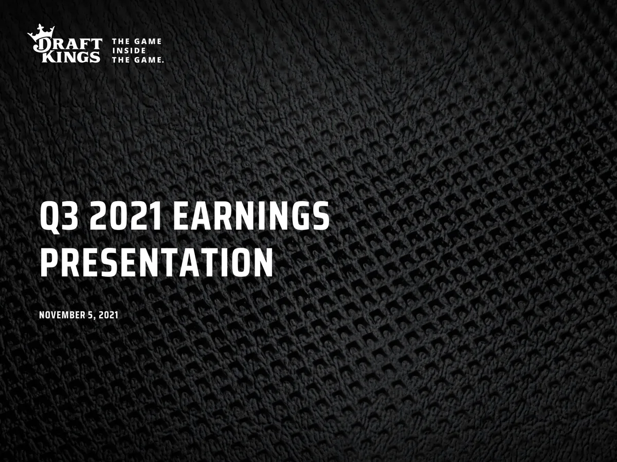 DraftKings | Results Presentation Deck | 15 slides · slide 1