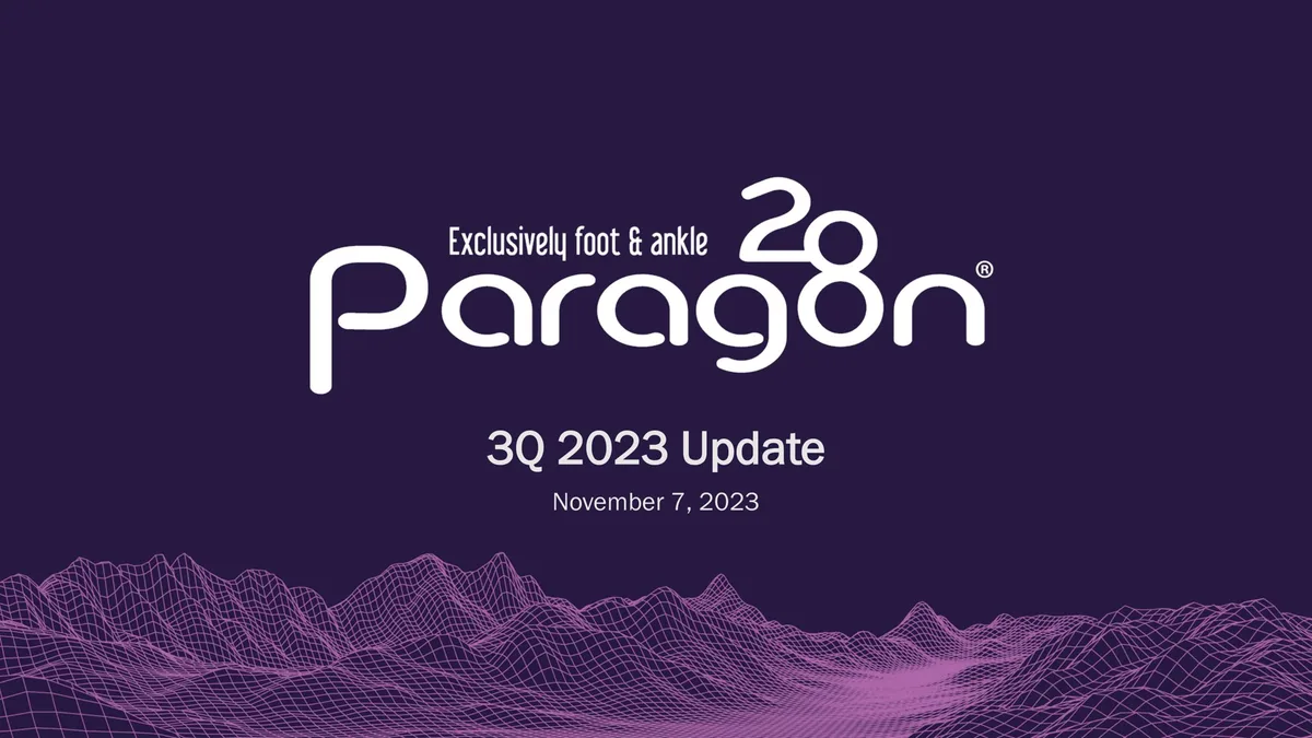 Paragon28 | Results Presentation Deck | 13 slides · slide 1