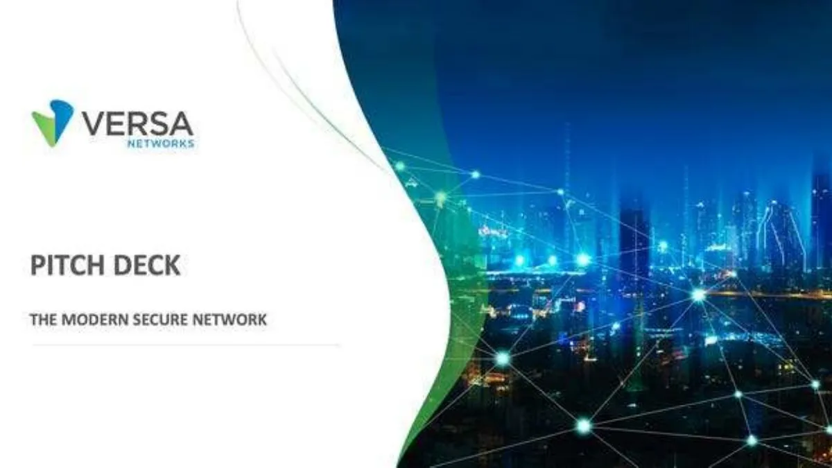 Versa Networks Pitch Deck · slide 1