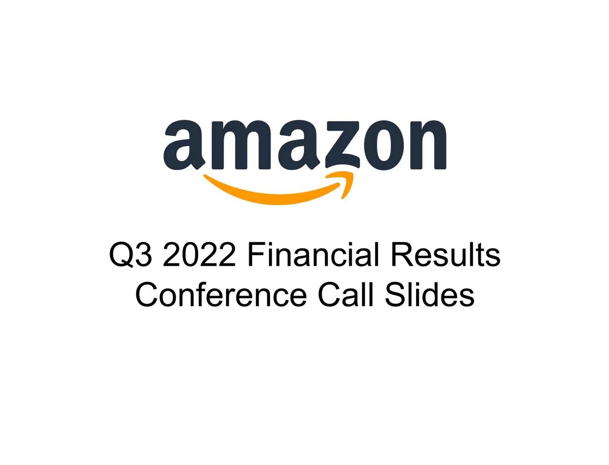Amazon | Results Presentation Deck | 19 slides · slide 1