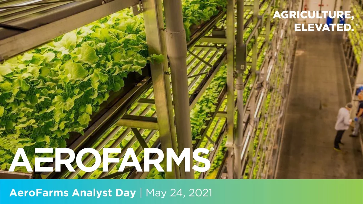 AeroFarms | SPAC Presentation Deck | 61 slides · slide 1