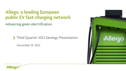 Allego | Results Presentation Deck | 16 slides