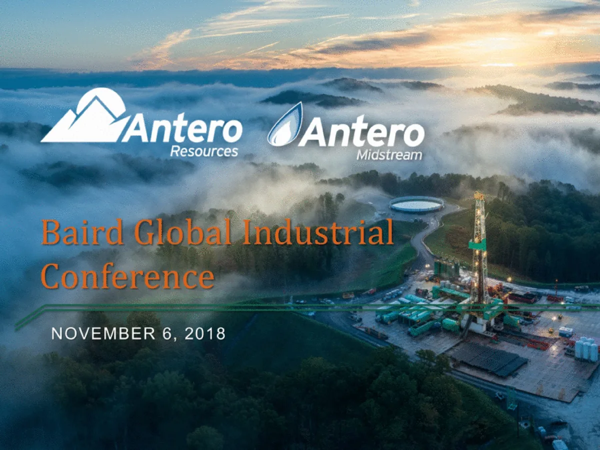 Antero Midstream Partners | Investor Conference Presentation Deck | 26 slides · slide 1