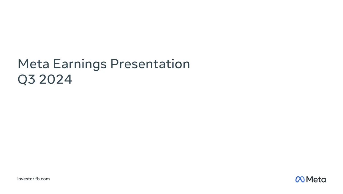 Meta | Results Presentation Deck | 18 slides · slide 1