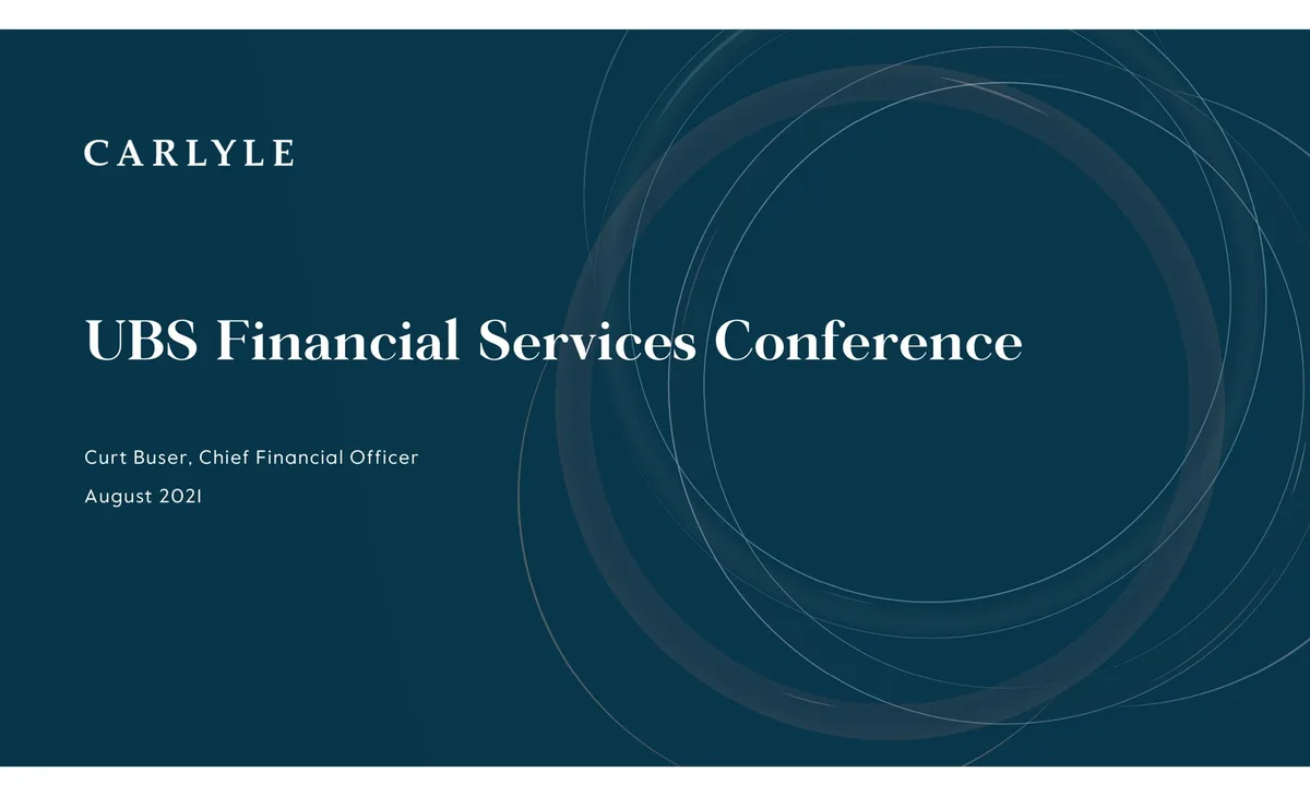 Carlyle | Investor Conference Presentation Deck | 41 slides · slide 1