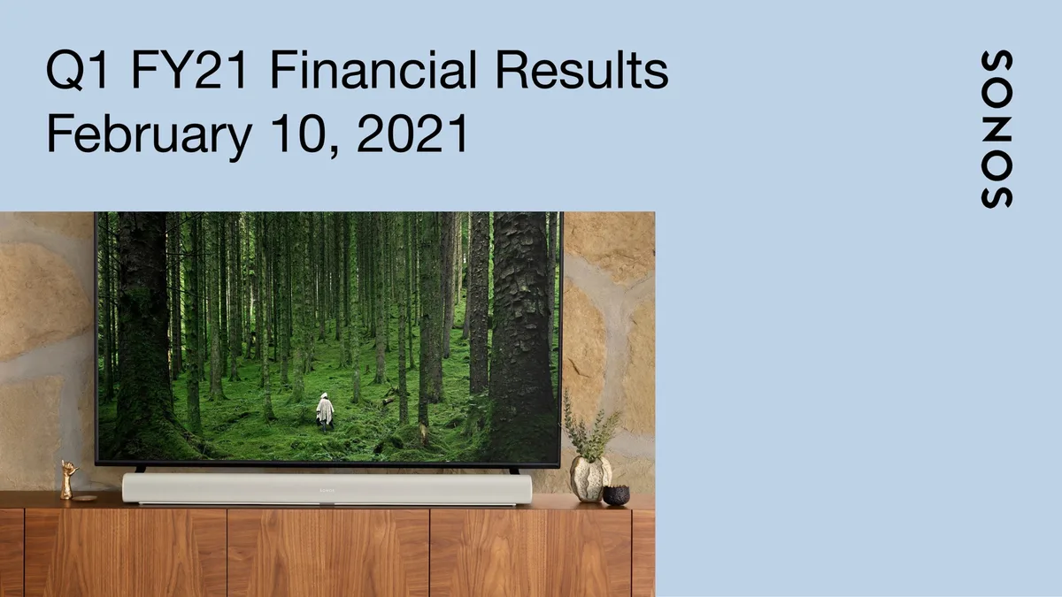 Sonos | Results Presentation Deck | 17 slides · slide 1
