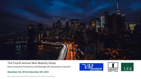 LEK The 4th Annual New Mobility Study 2019