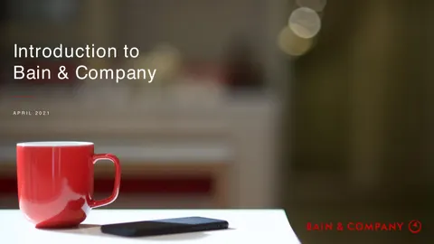 Introduction to Bain and Report on Resilience