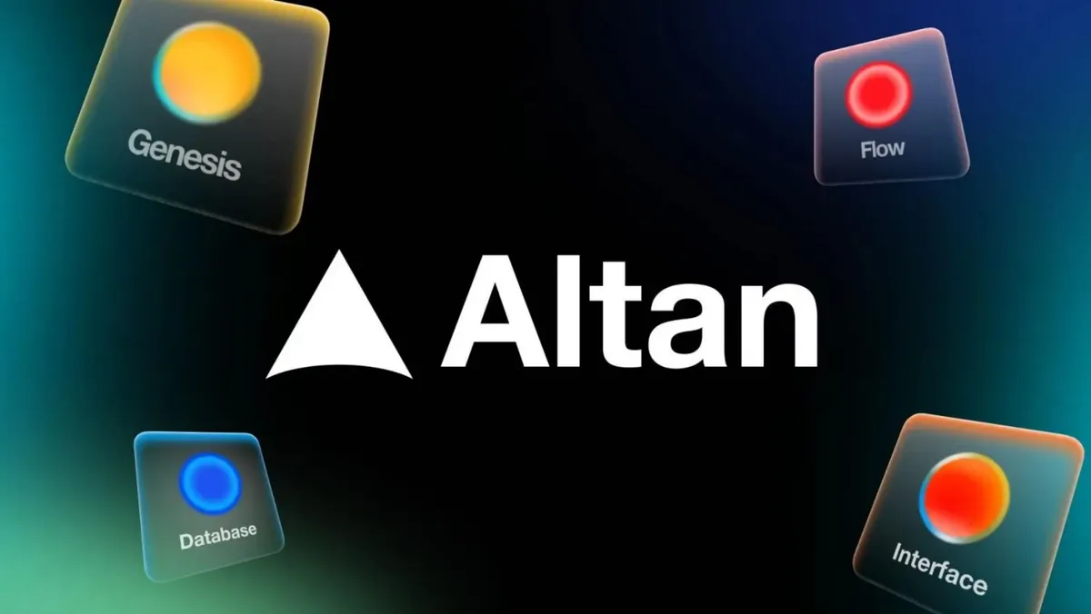 The slide uses a dark, modern aesthetic with glowing, rounded-square icons for each module.