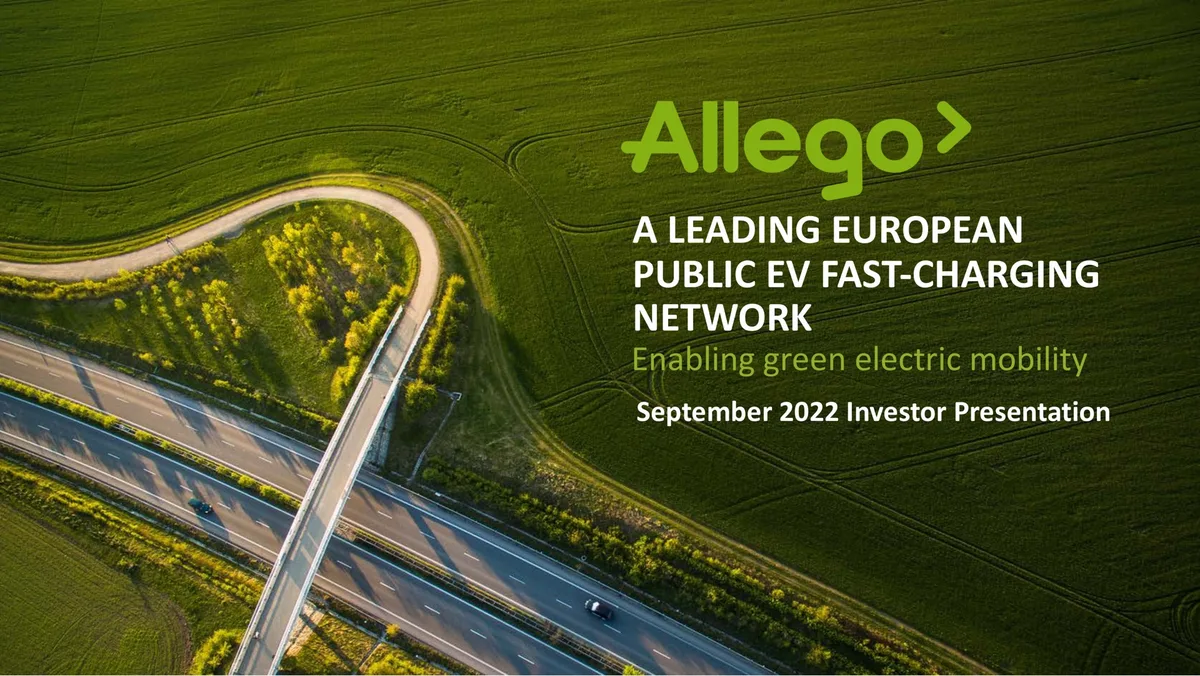 Allego | Investor Presentation Deck | 50 slides · slide 1