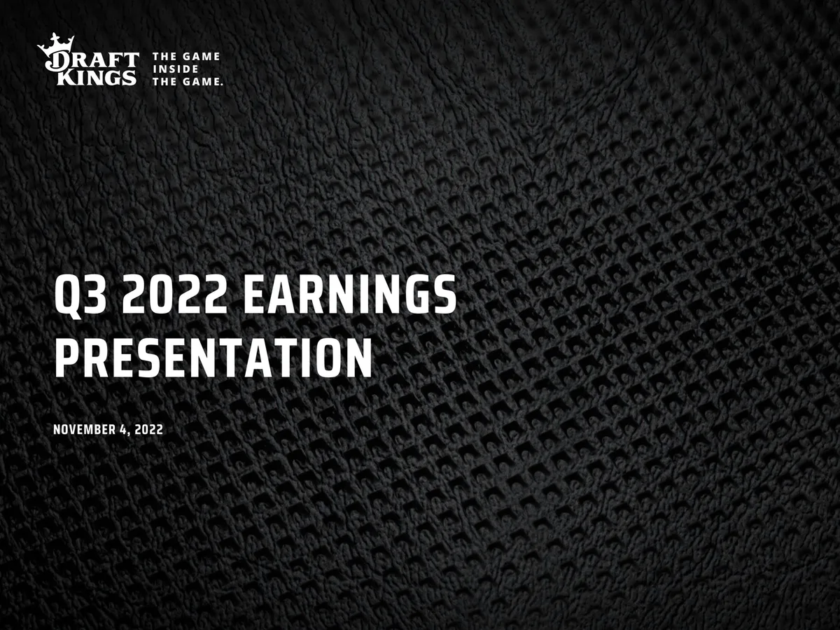 DraftKings | Results Presentation Deck | 12 slides · slide 1