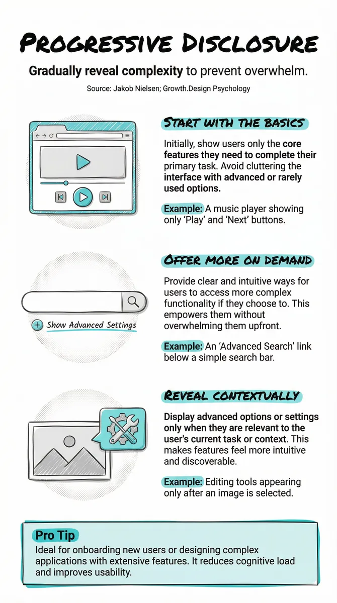 Progressive Disclosure pattern illustration