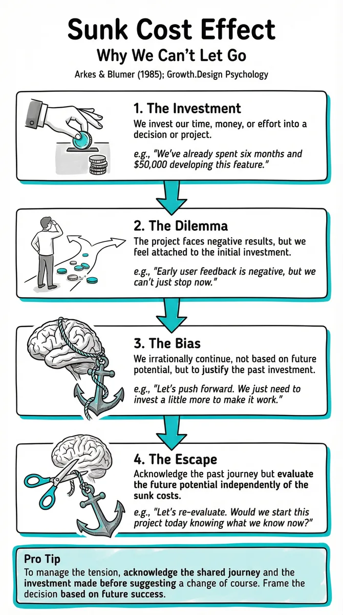 Sunk Cost Effect illustration