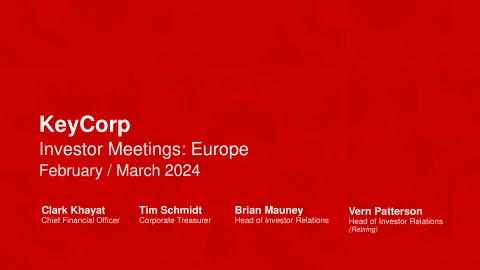 KeyCorp | Results Presentation Deck | 24 slides