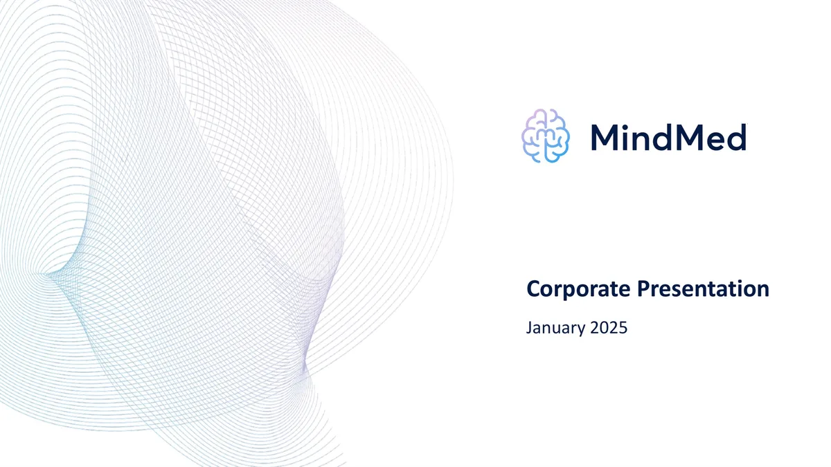 MindMed | Investor Presentation Deck | 28 slides · slide 1