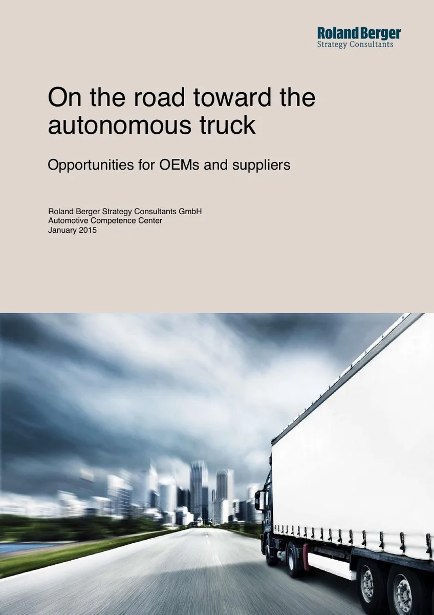 Automated Trucks The next big disruptor in the automotive industry? · slide 1