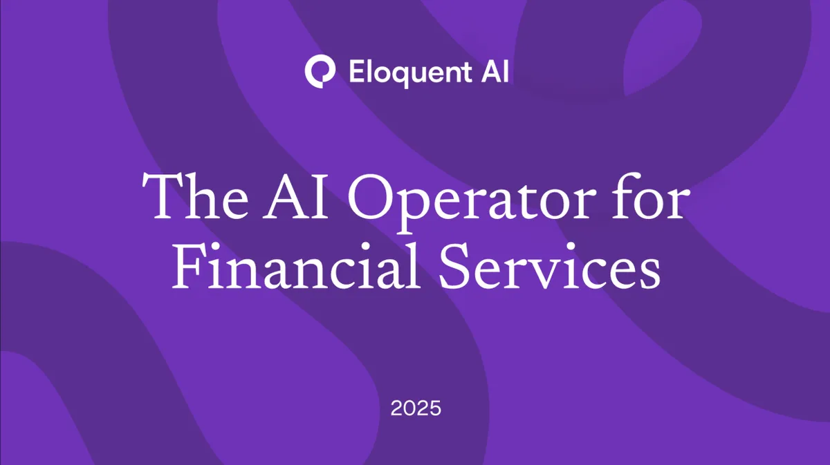 YC founder raised $7.4 million for Eloquent AI. Read her pitch deck. · slide 1