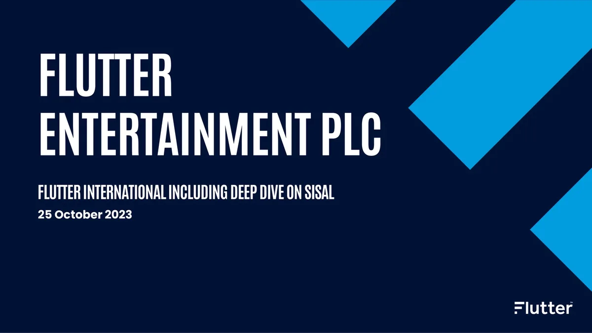 Flutter | Investor Presentation Deck | 28 slides · slide 1