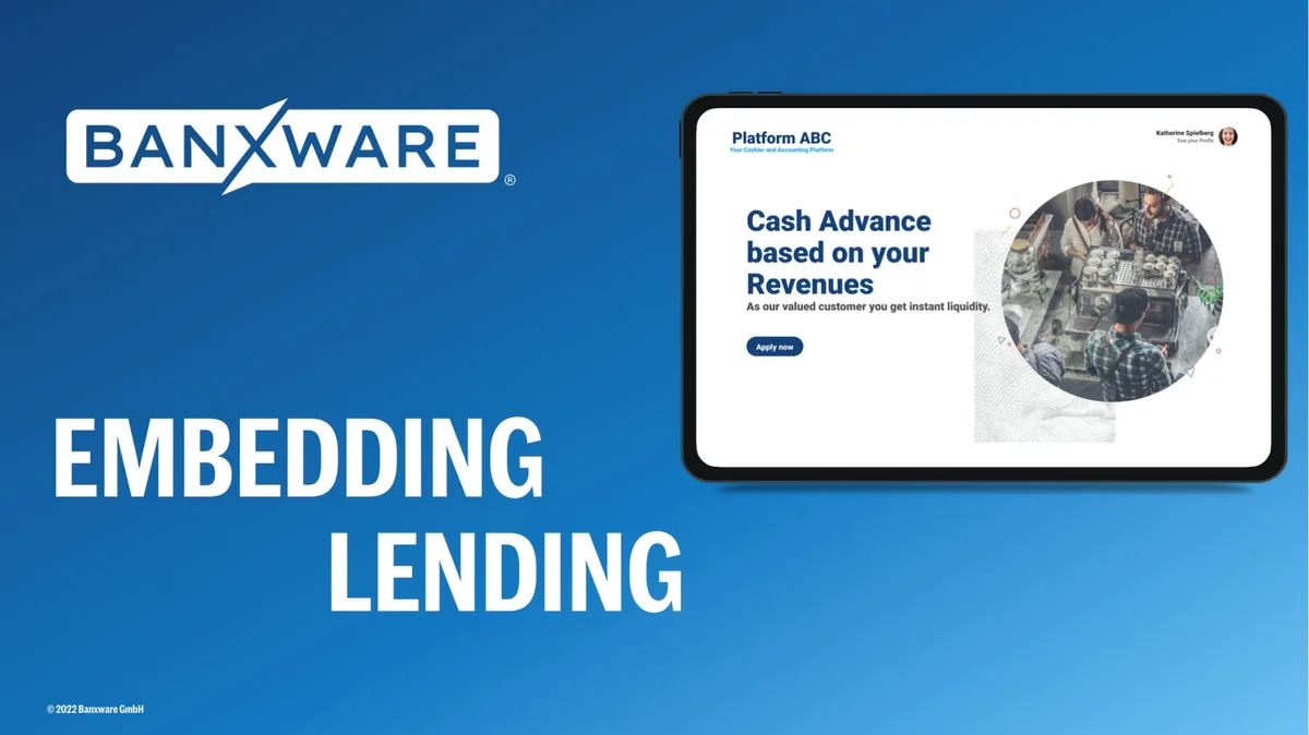 Check out the 12-slide pitch deck embedded finance startup Banxware used to raise $11.3 million in a seed round extension · slide 1