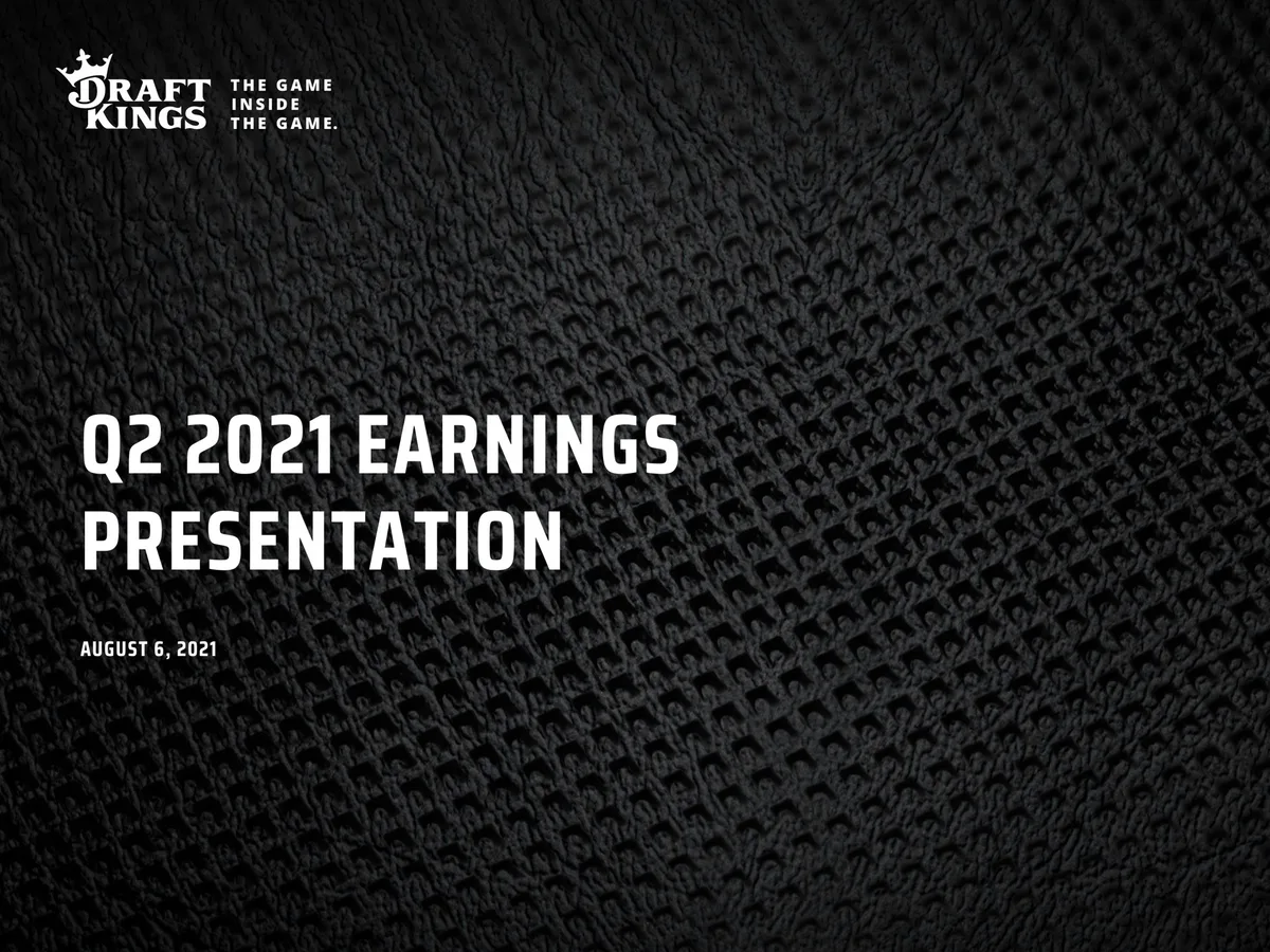 DraftKings | Mergers and Acquisitions Presentation Deck | 14 slides · slide 1