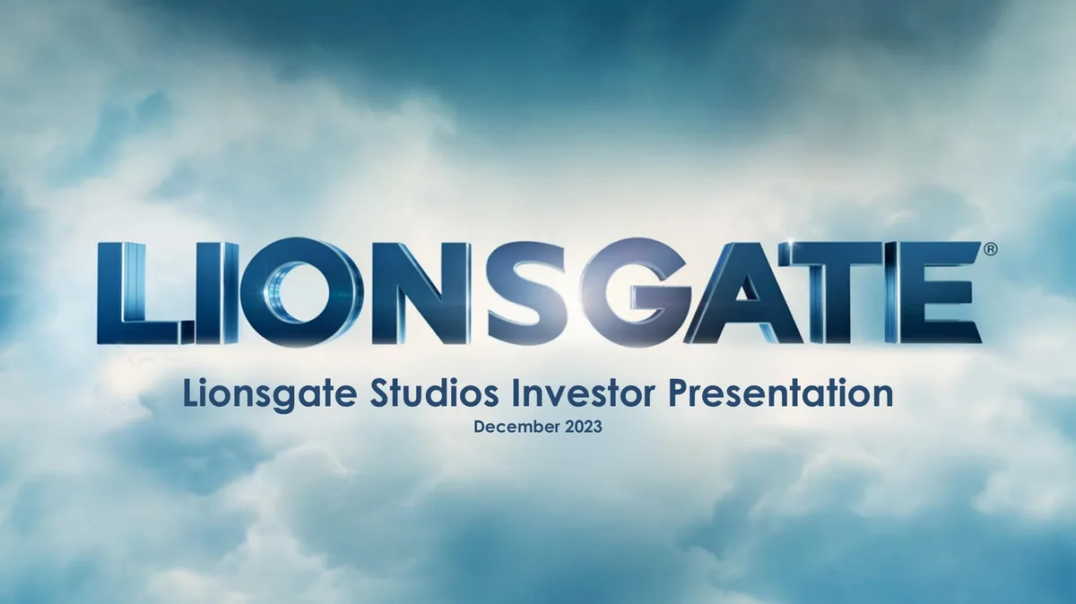 Lionsgate | SPAC Presentation Deck | 35 slides · slide 1