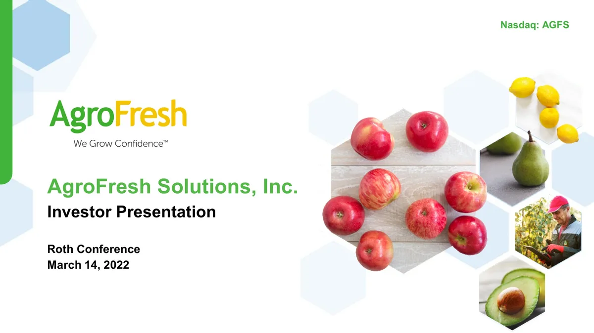 Includes company logo, tagline, ticker symbol, and event details.