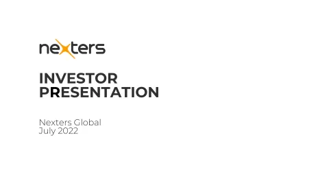 Nexters | Investor Presentation Deck | 22 slides