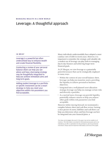 optimal leverage presentation