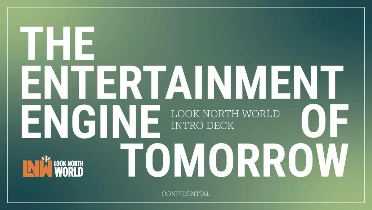 PItch deck: Gaming studio Look North World secures $4.5 million · slide 1