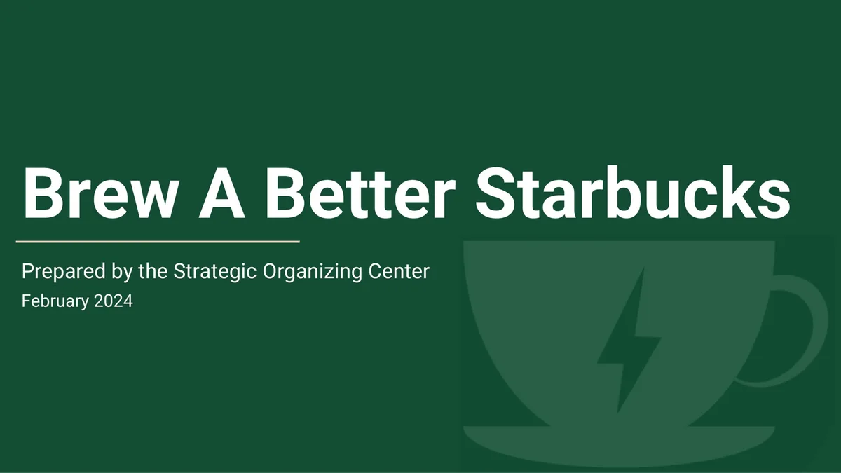 Strategic Organizing Center | Activist Presentation Deck | 65 slides · slide 1