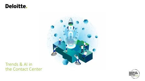 Trends &amp; AI in the Contact Center