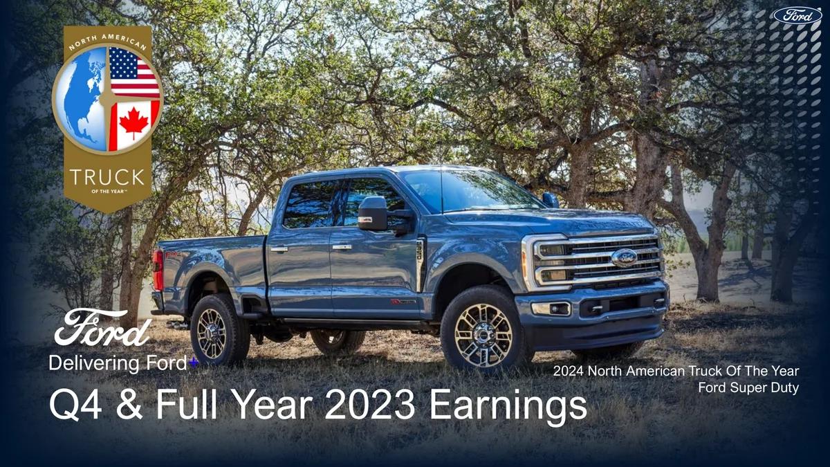 Ford | Results Presentation Deck | 41 slides · slide 1
