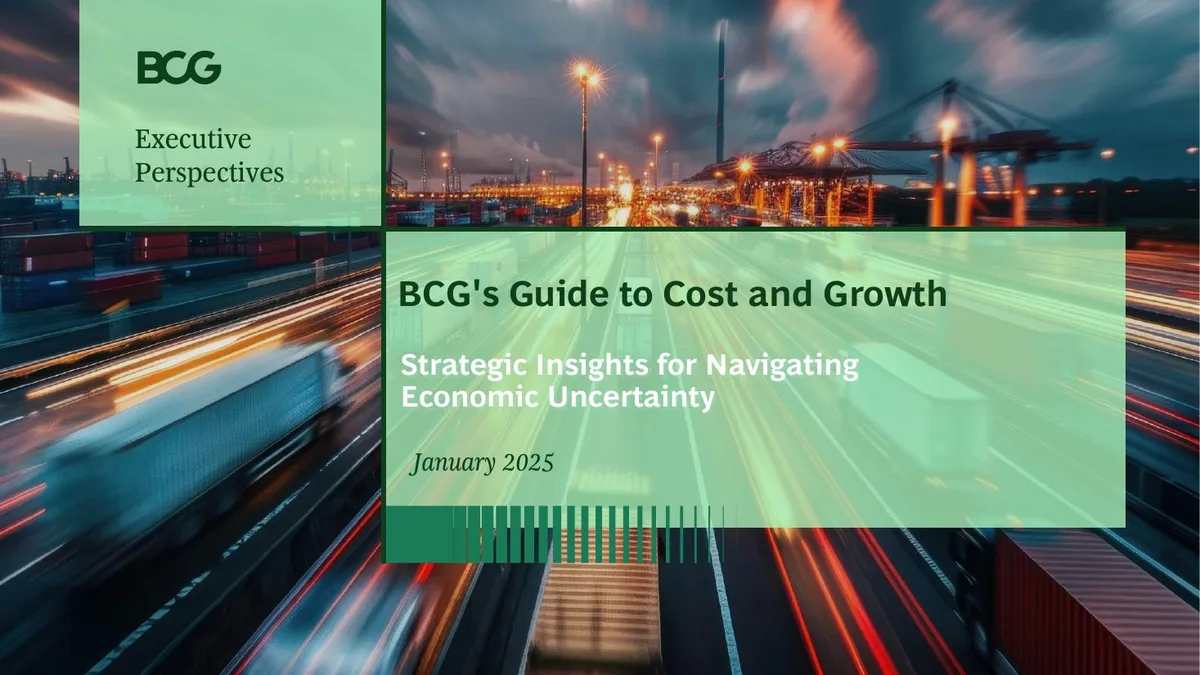 BCG&#x27;s Guide to Cost and Growth · slide 1