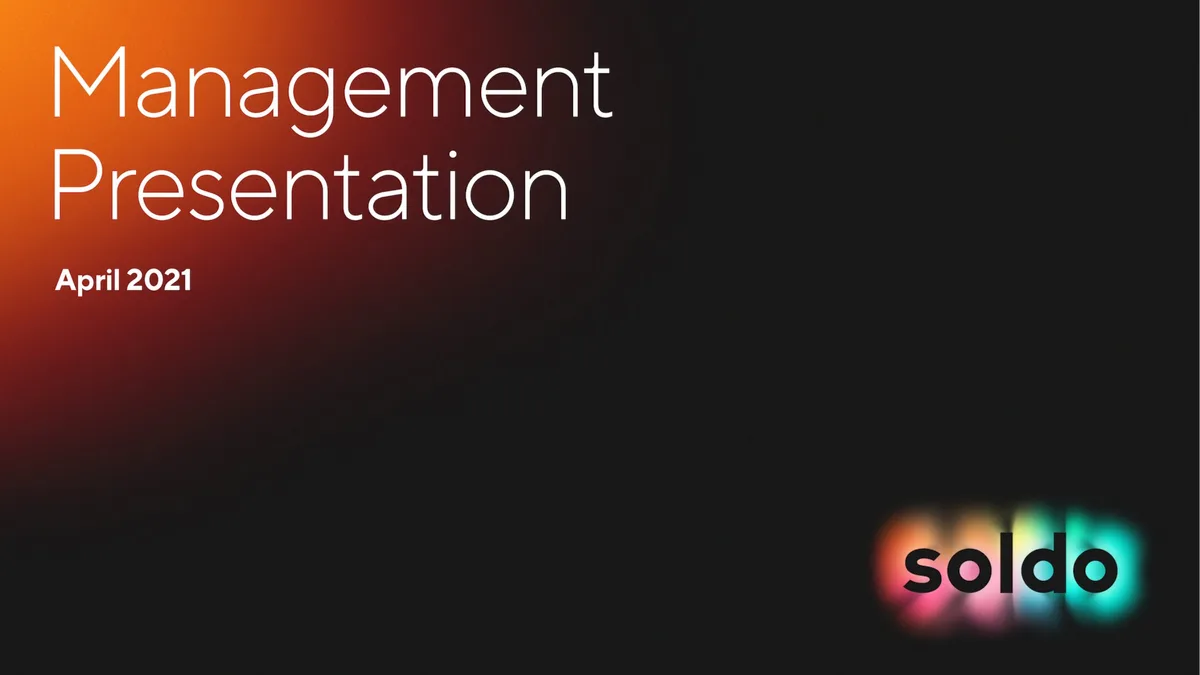 Soldo: Spend management startup raises $180m from Temasek · slide 1