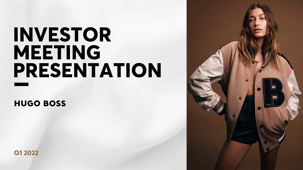 Hugo Boss | Investor Presentation Deck | 77 slides · slide 1
