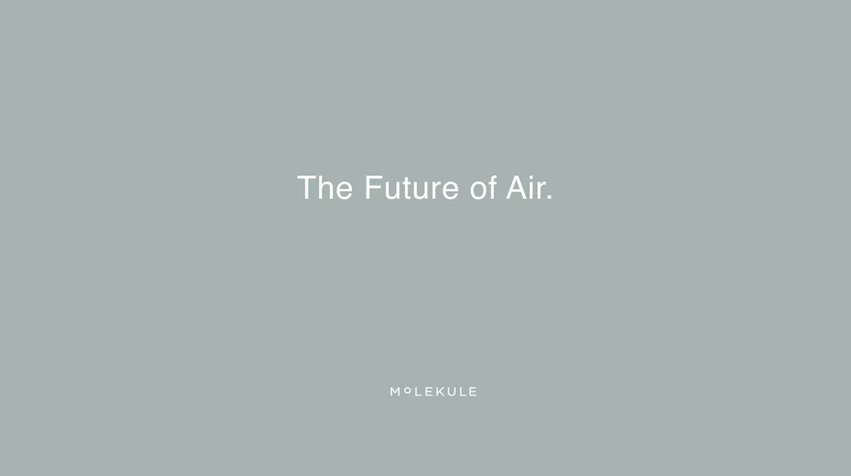 This pitch deck convinced skeptical investors that Molekule could reinvigorate a struggling hardware industry while tackling a global air pollution crisis · slide 1