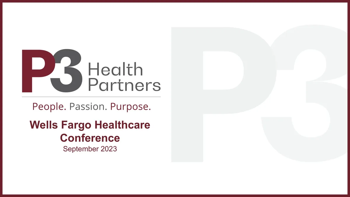 P3 Health Partners | Investor Conference Presentation Deck | 19 slides · slide 1
